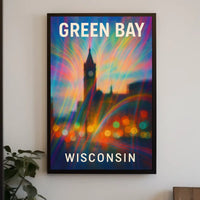 Green Bay Wisconsin Scenic Minimalist Wanderlust Poster