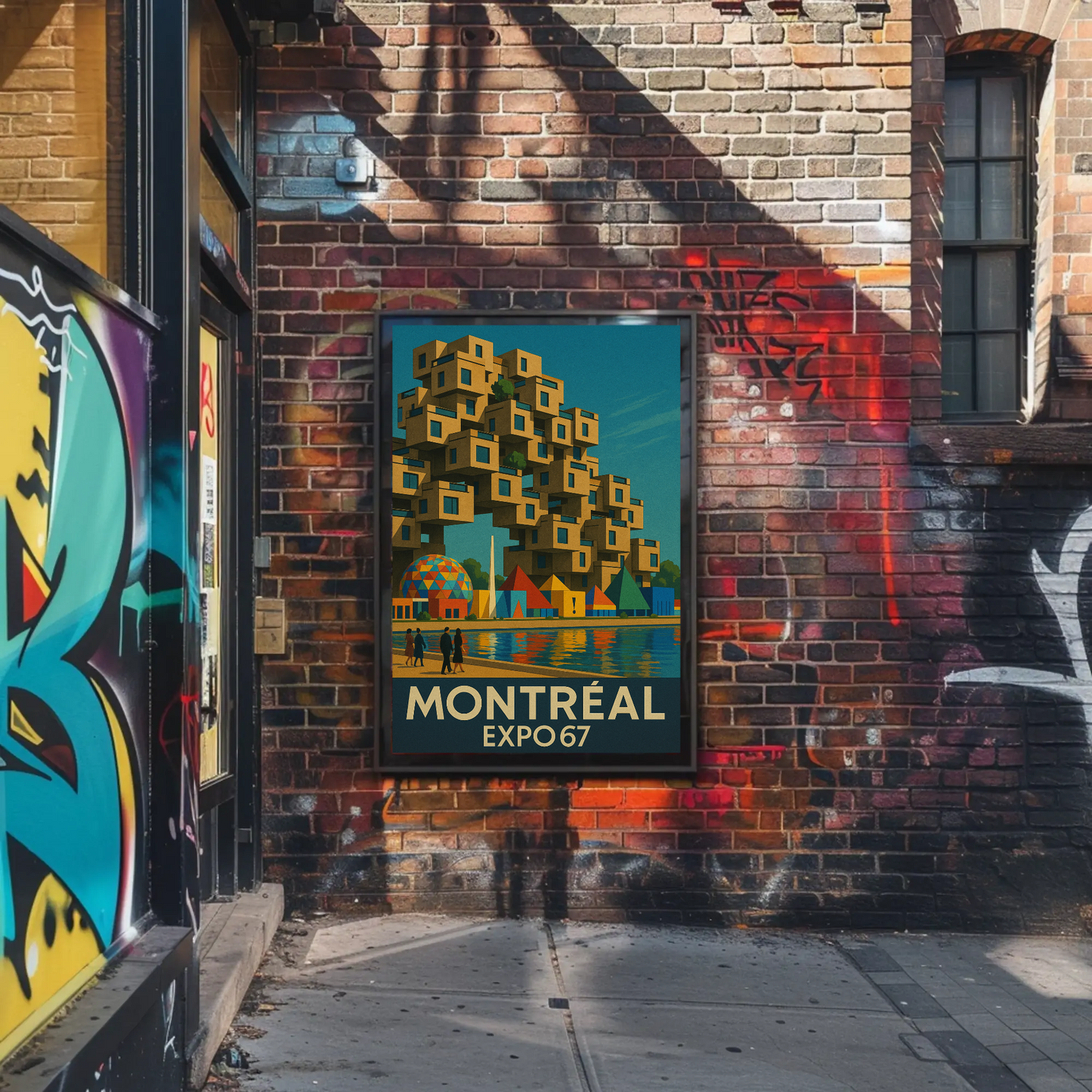 Montreal Expo 67 Habitat Travel Poster