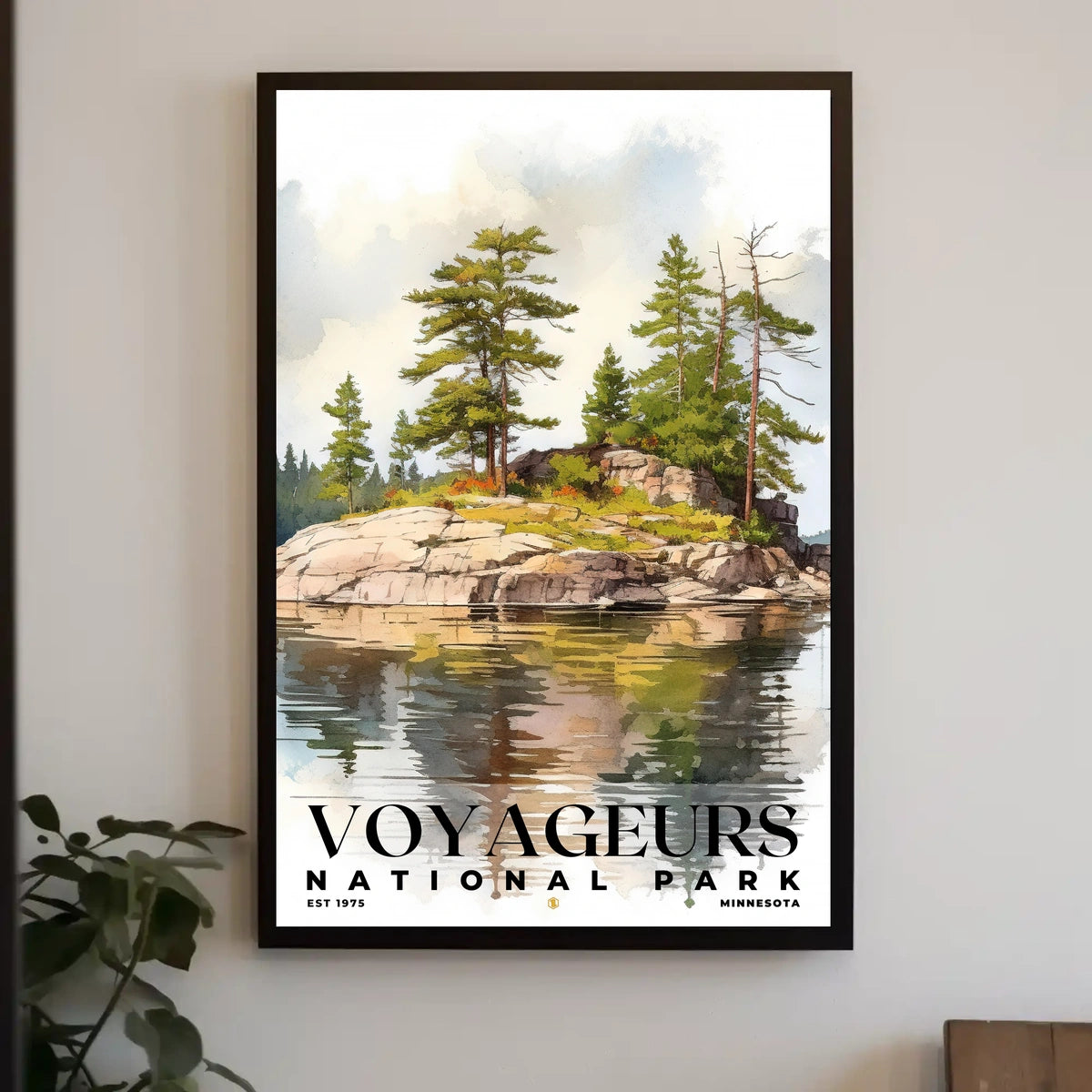 Voyageurs Watercolor Wall Art Poster