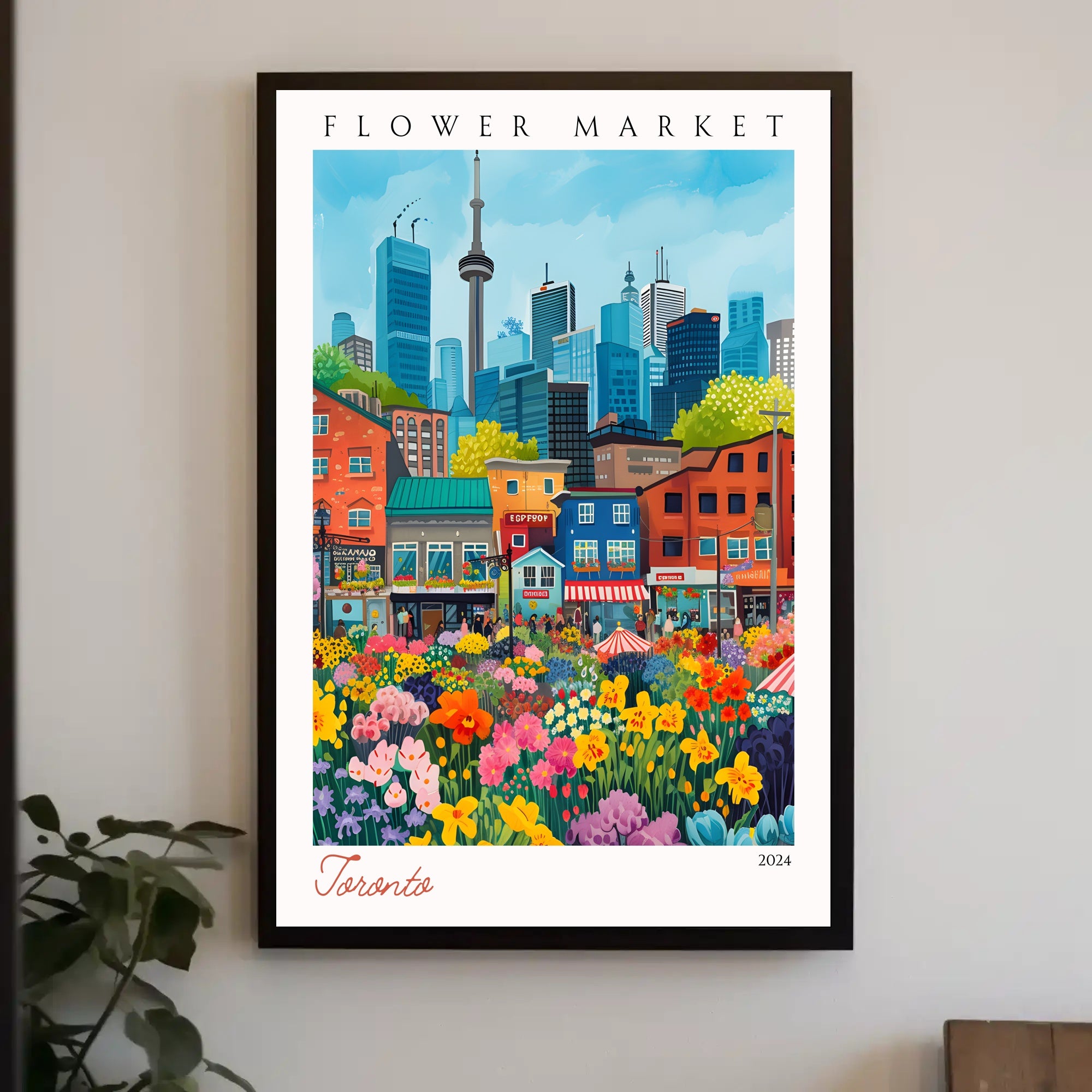 Toronto Flower Market 2024 Poster PosterGoat