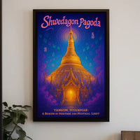 Shwedagon Pagoda A Mystical Landmark Poster