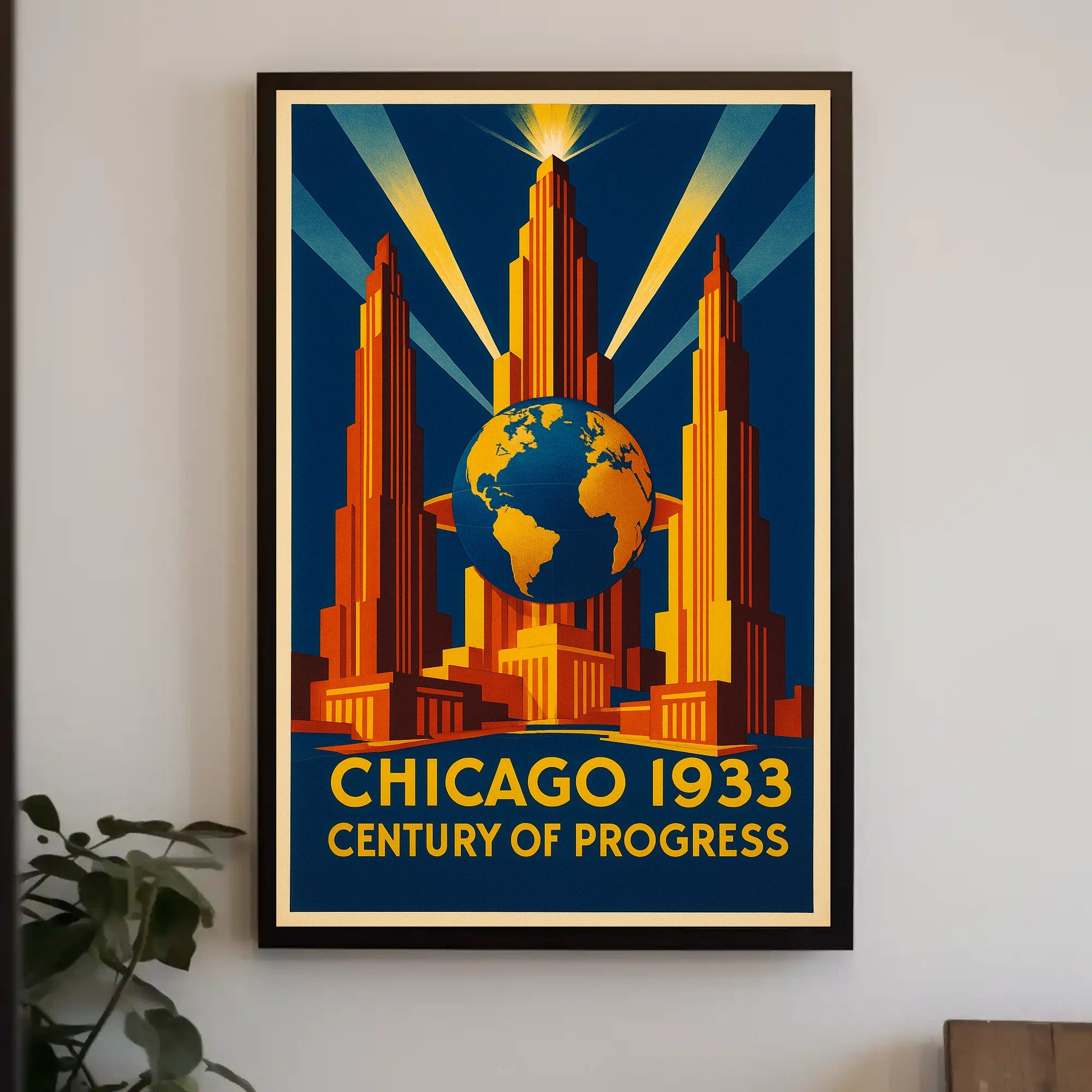 Chicago 1933 Century of Progress Poster Print PosterGoat