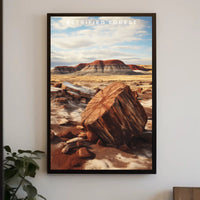 Petrified Forest Travel Poster Vintage National Park