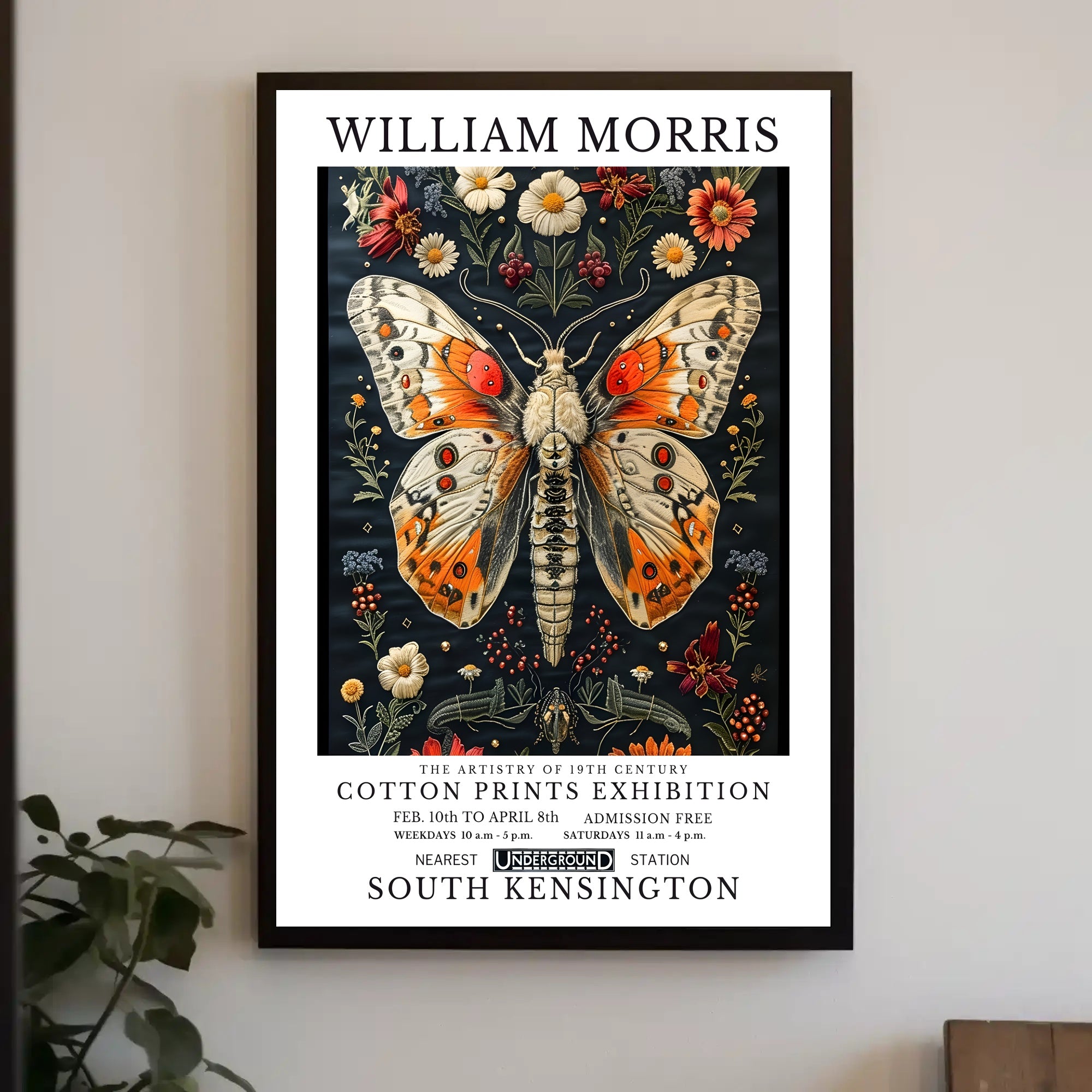 19th-Century Cotton Prints Exhibition Cultural or Heritage Poster