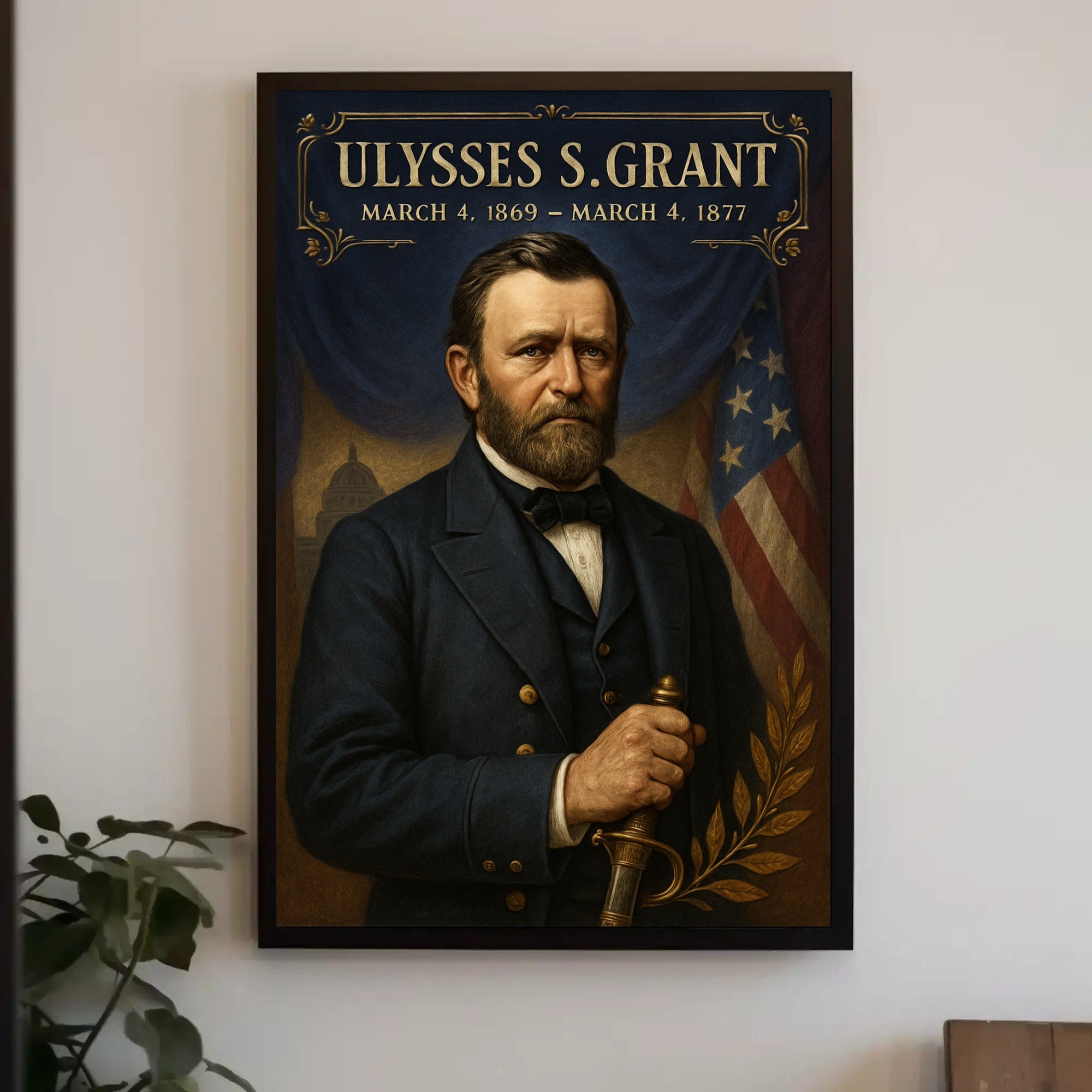 Ulysses S. Grant 18Th President Poster