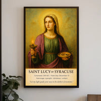 Saint Lucy of Syracuse Poster PosterGoat