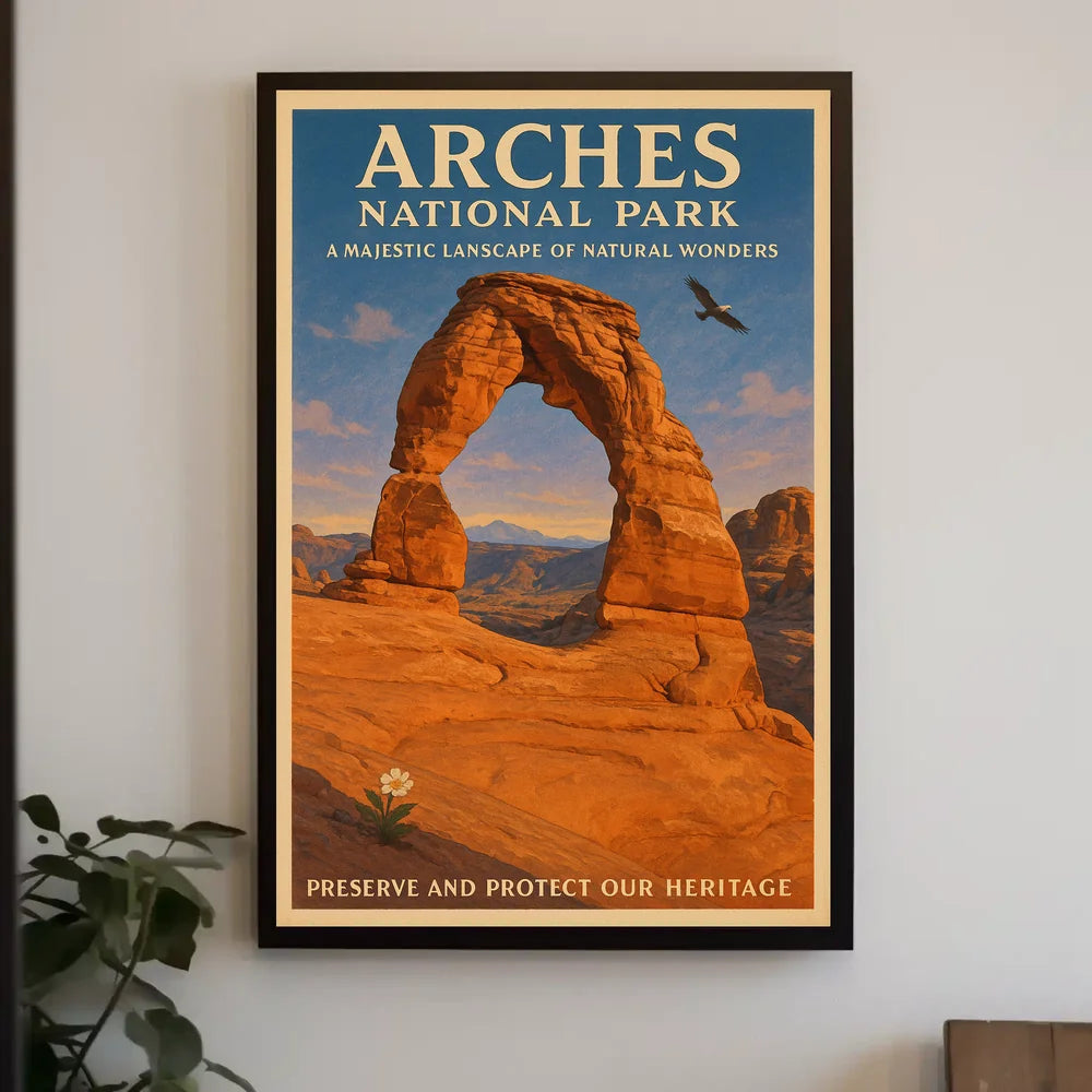 Arches National Park Majestic Landscape Poster