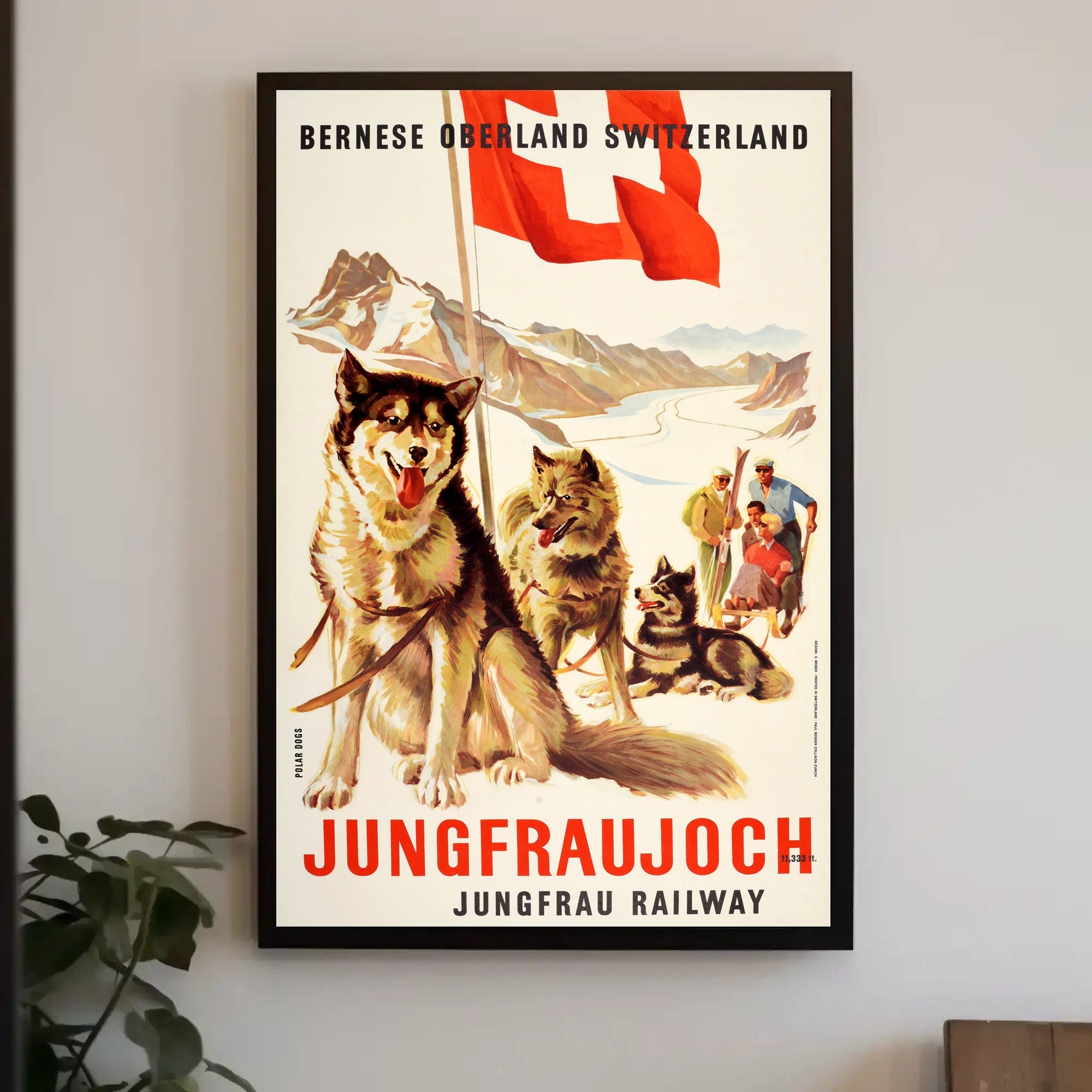 Jungfrau Railway Vintage Swiss Travel Adventure Poster PosterGoat
