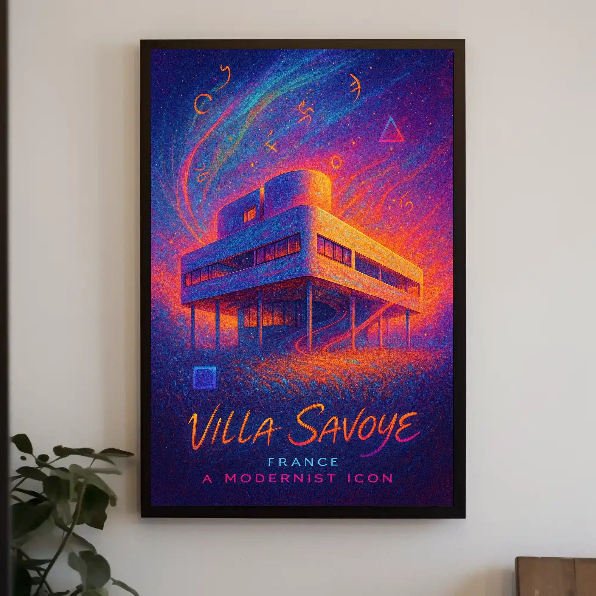 Villa Savoye Modernist Wall Art Poster Print