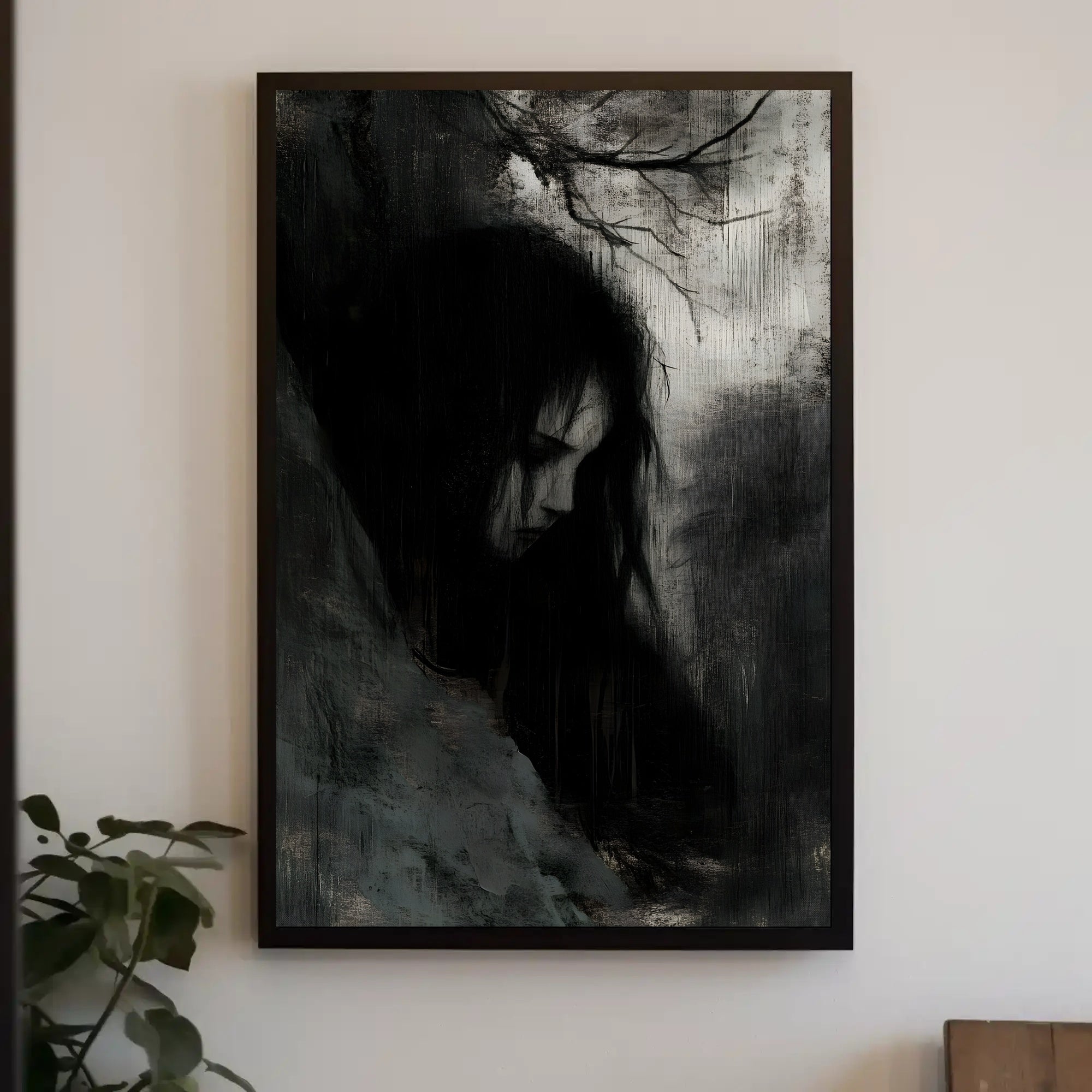 Mystical Gothic Figure in Dark Artistic Poster PosterGoat