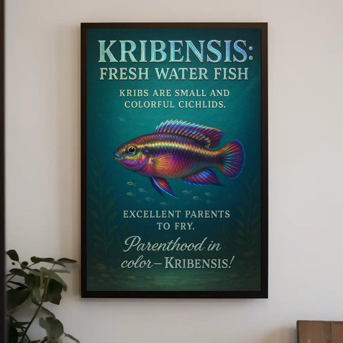 Kribensis Freshwater Fish Poster