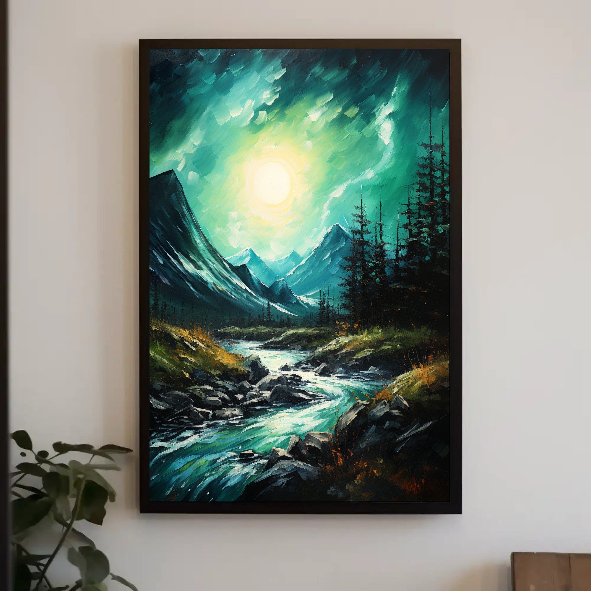 Tranquil Mountain Stream Poster