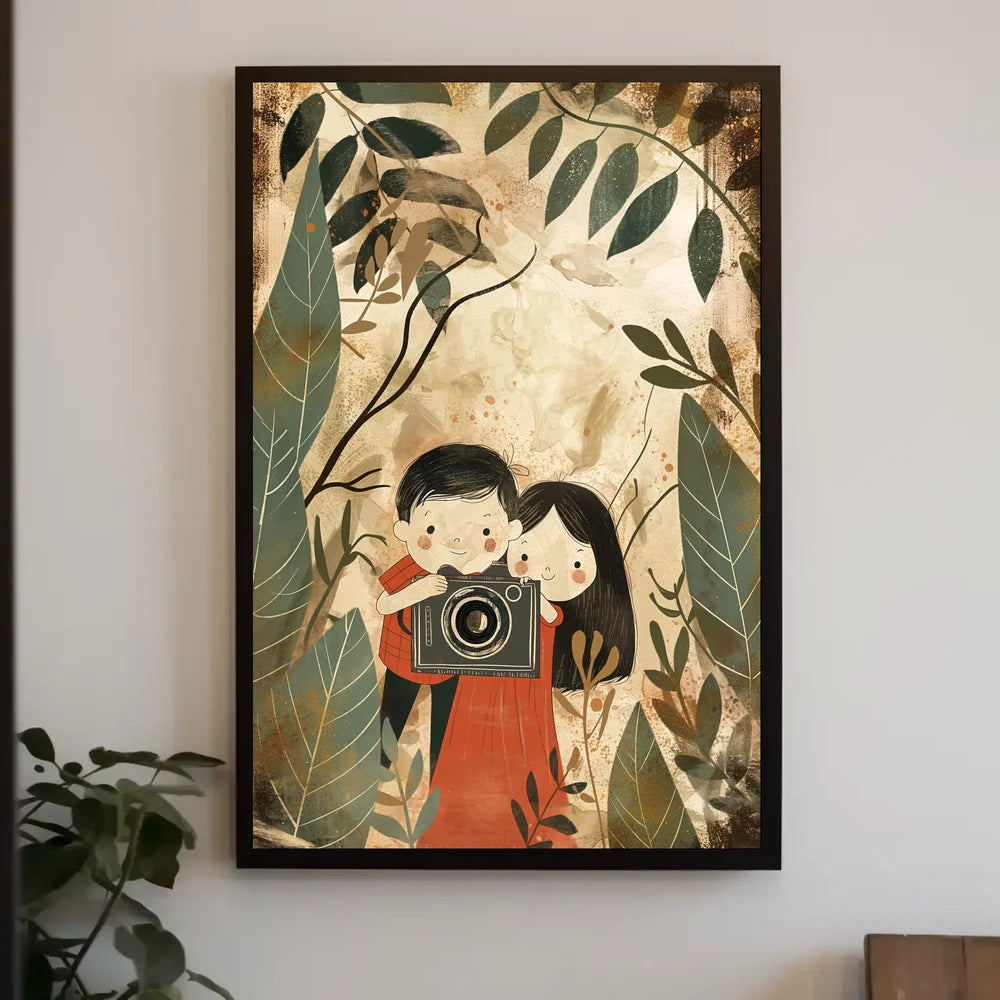 Vintage Adventure Landscape Art Deco Style Poster