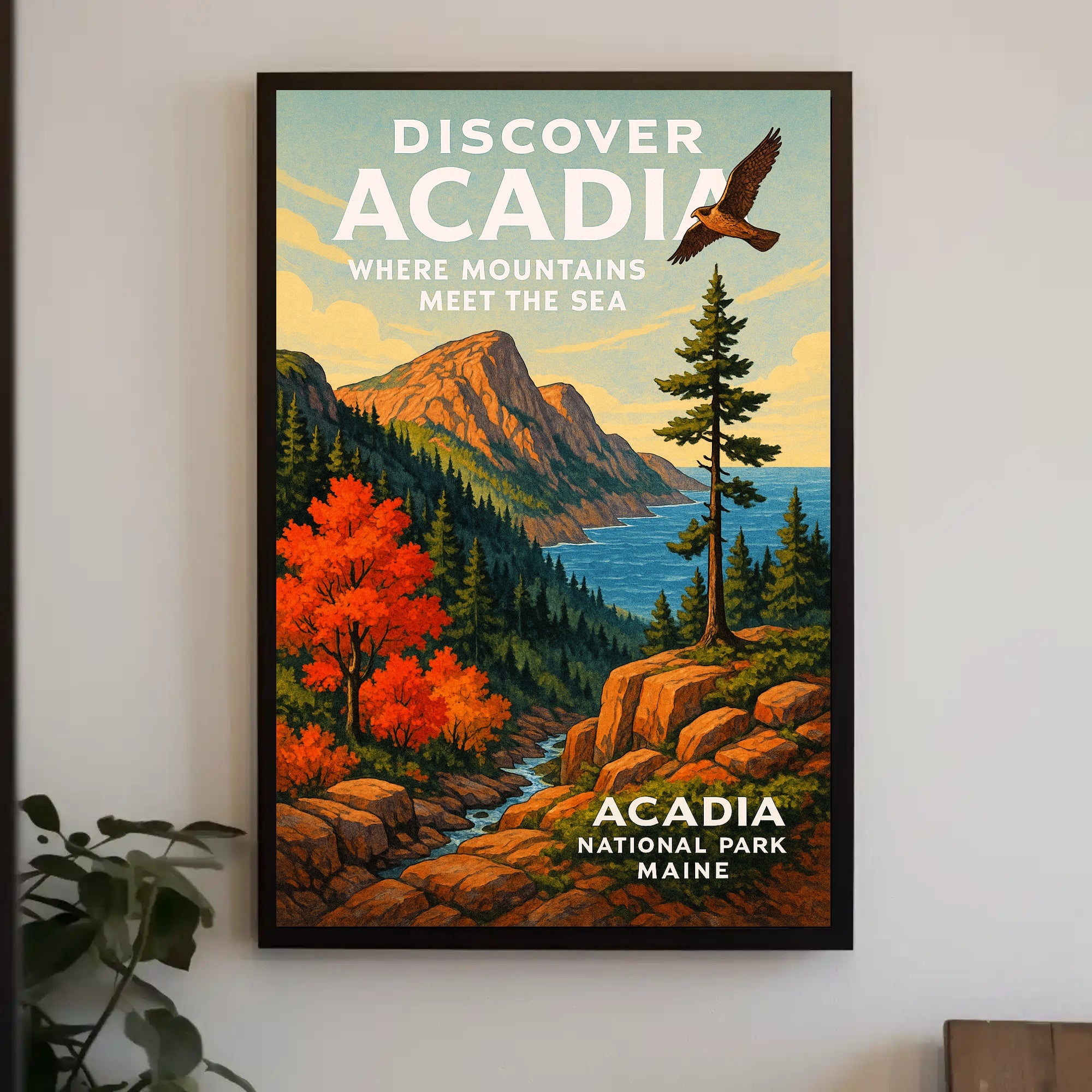 Discover Acadia National Park Poster PosterGoat