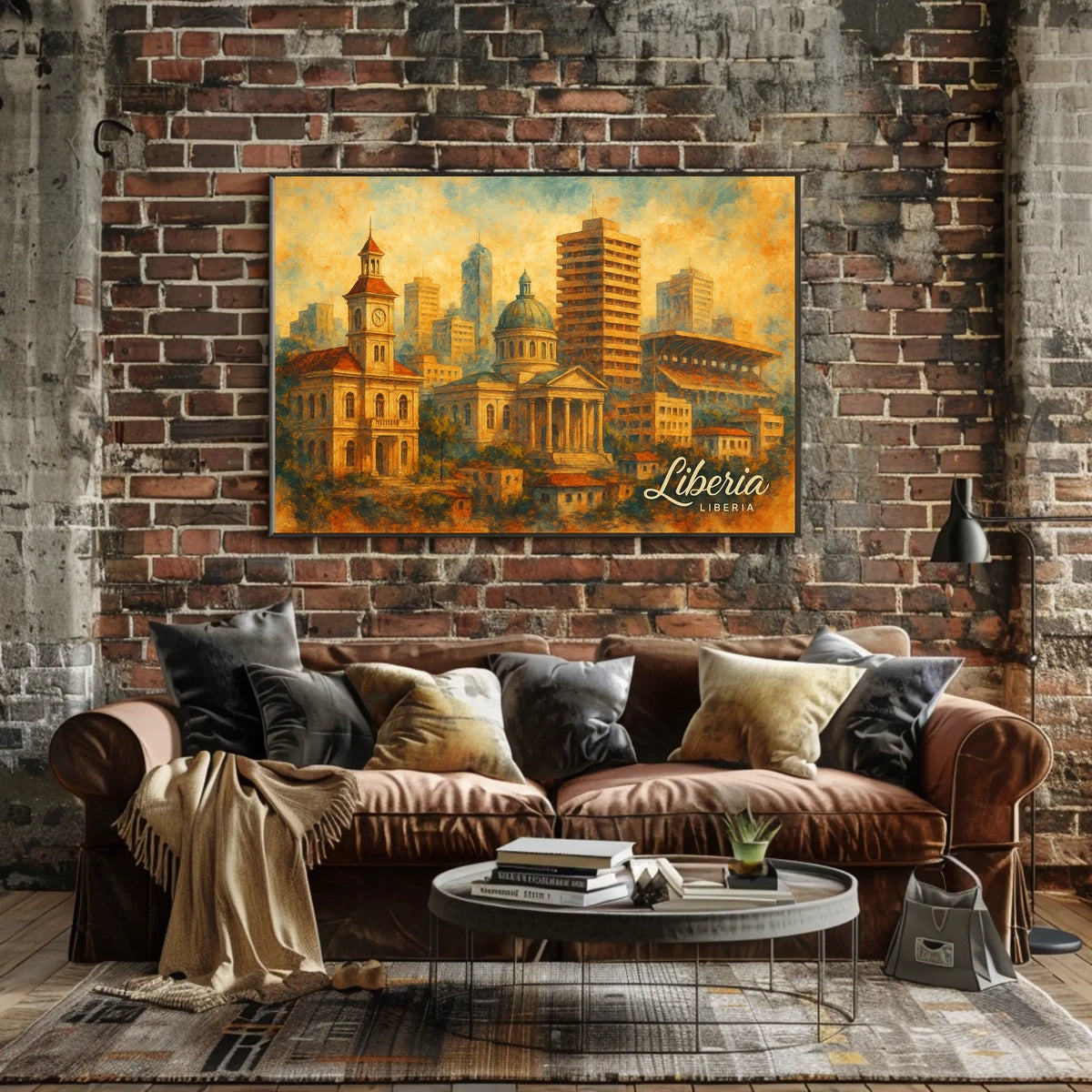 Liberia Cityscape Poster