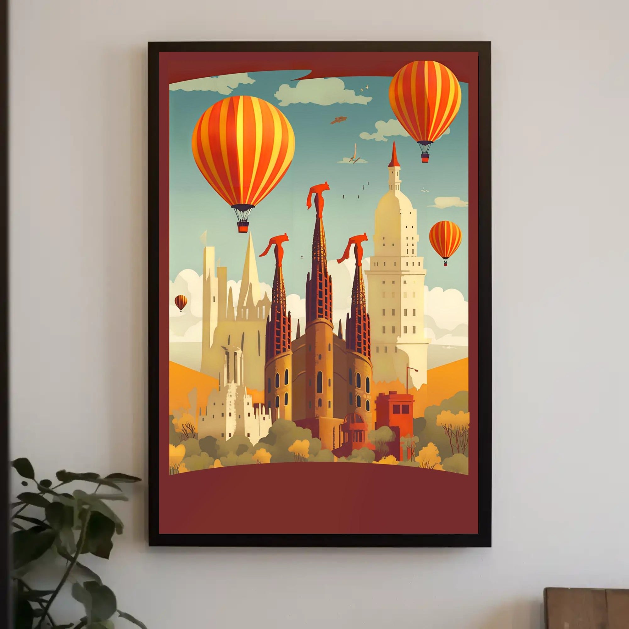 Surreal Skyline Adventure Poster