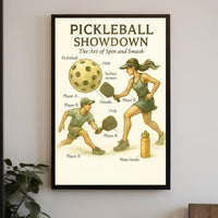 Pickleball Showdown Poster PosterGoat