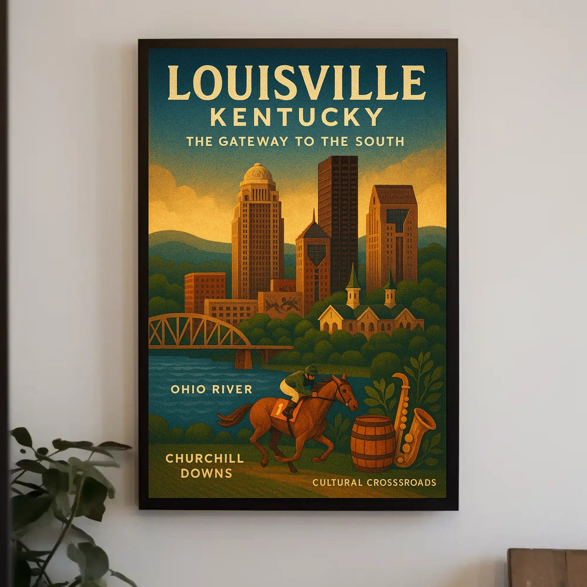 Louisville, Kentucky The Gateway to the South Poster