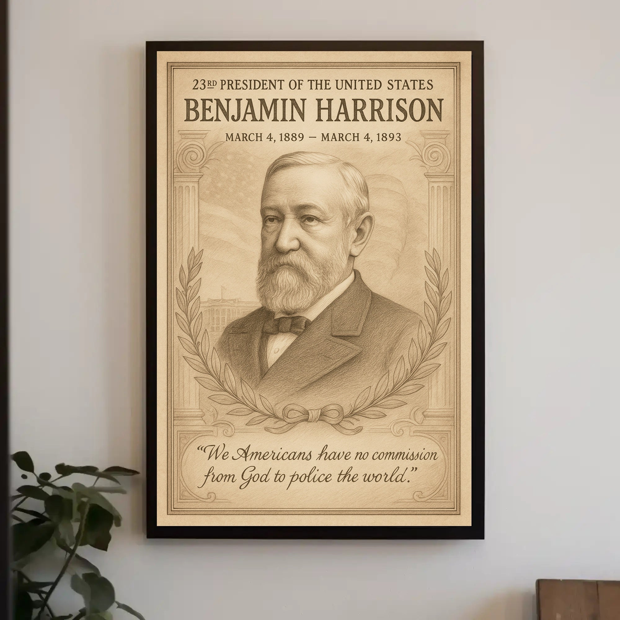 Benjamin Harrison 23Rd President Poster