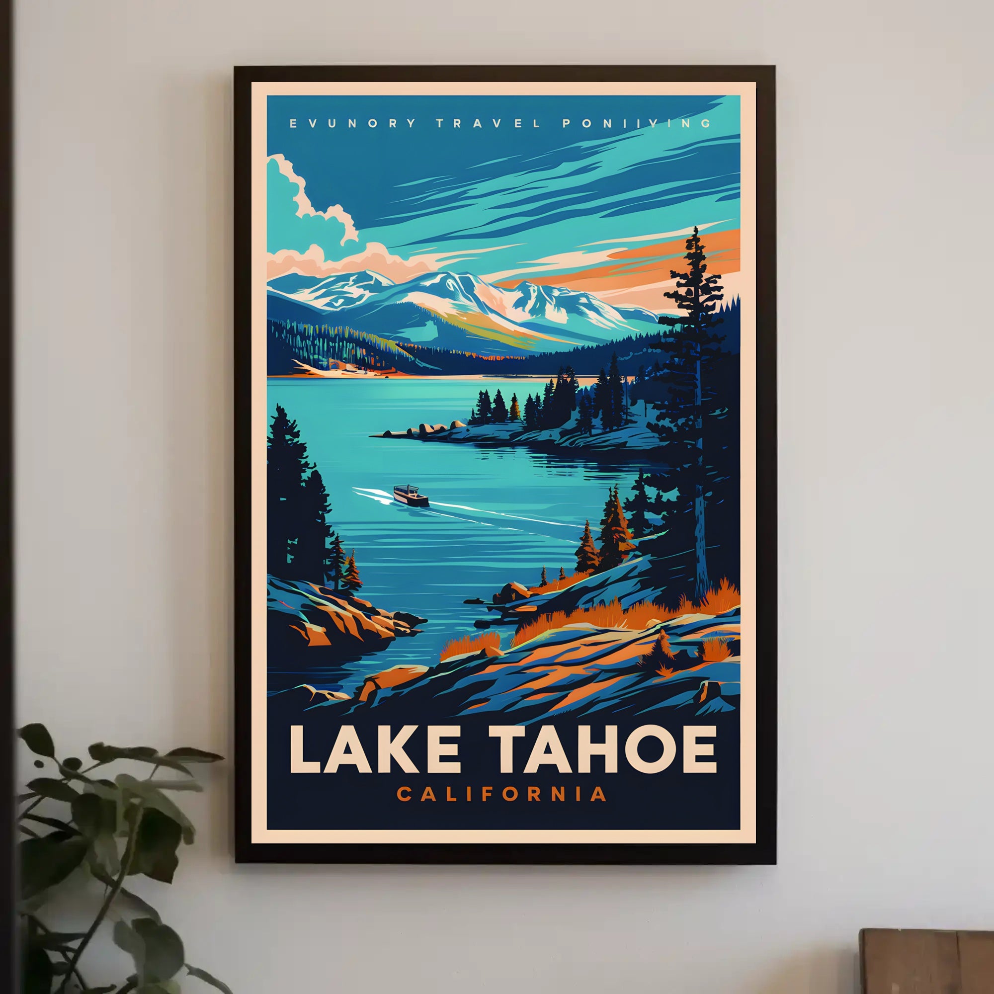 Lake Tahoe Travel Poster