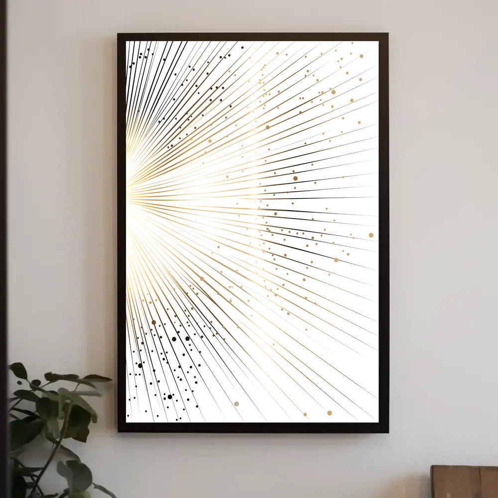 Vintage Cityscape Skyscrapers Art Deco Poster