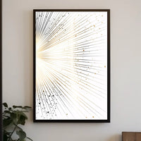 Vintage Cityscape Skyscrapers Art Deco Poster