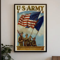 U.S. Army Patriotic Vintage Military Recruitment Poster