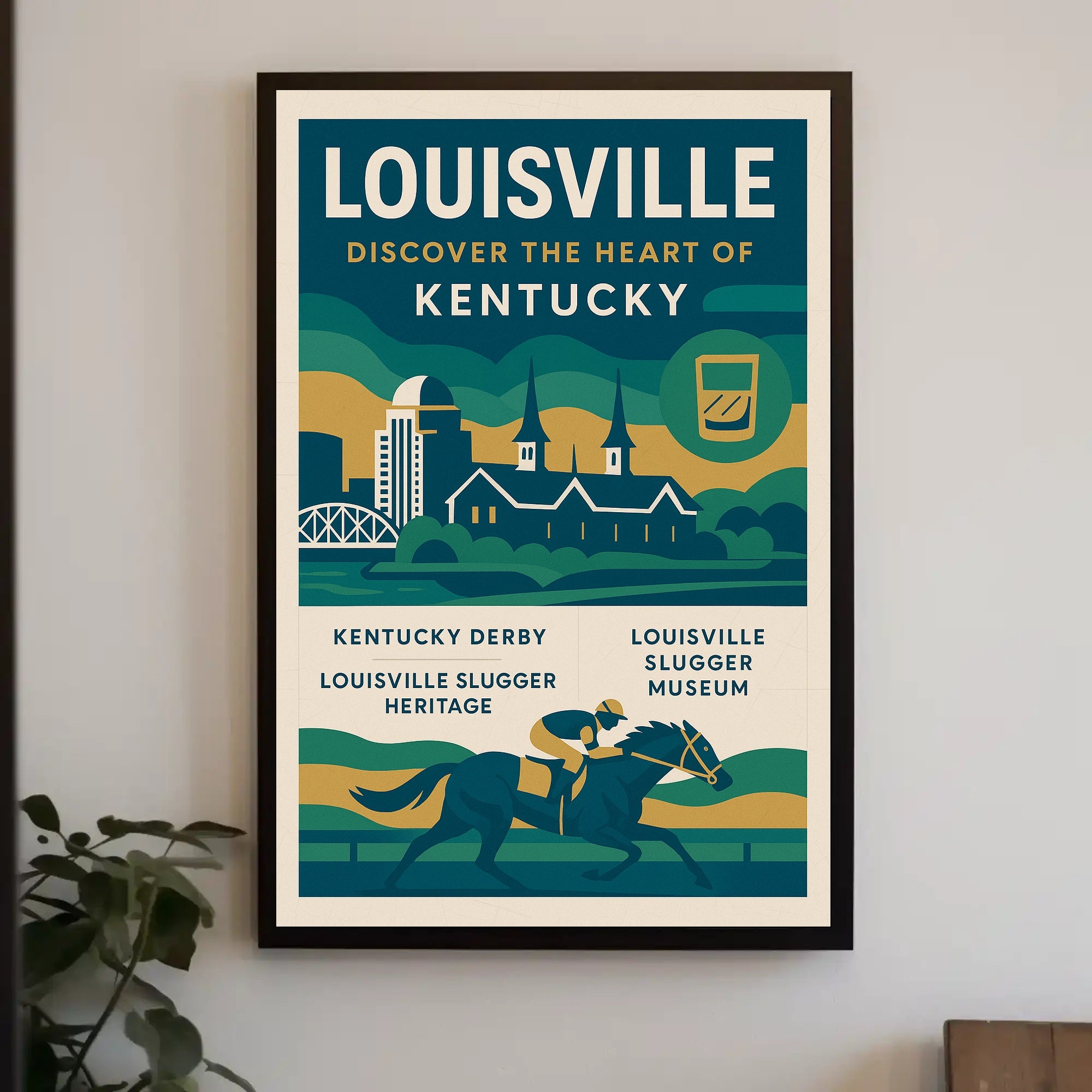 Discover Louisville, Kentucky Poster