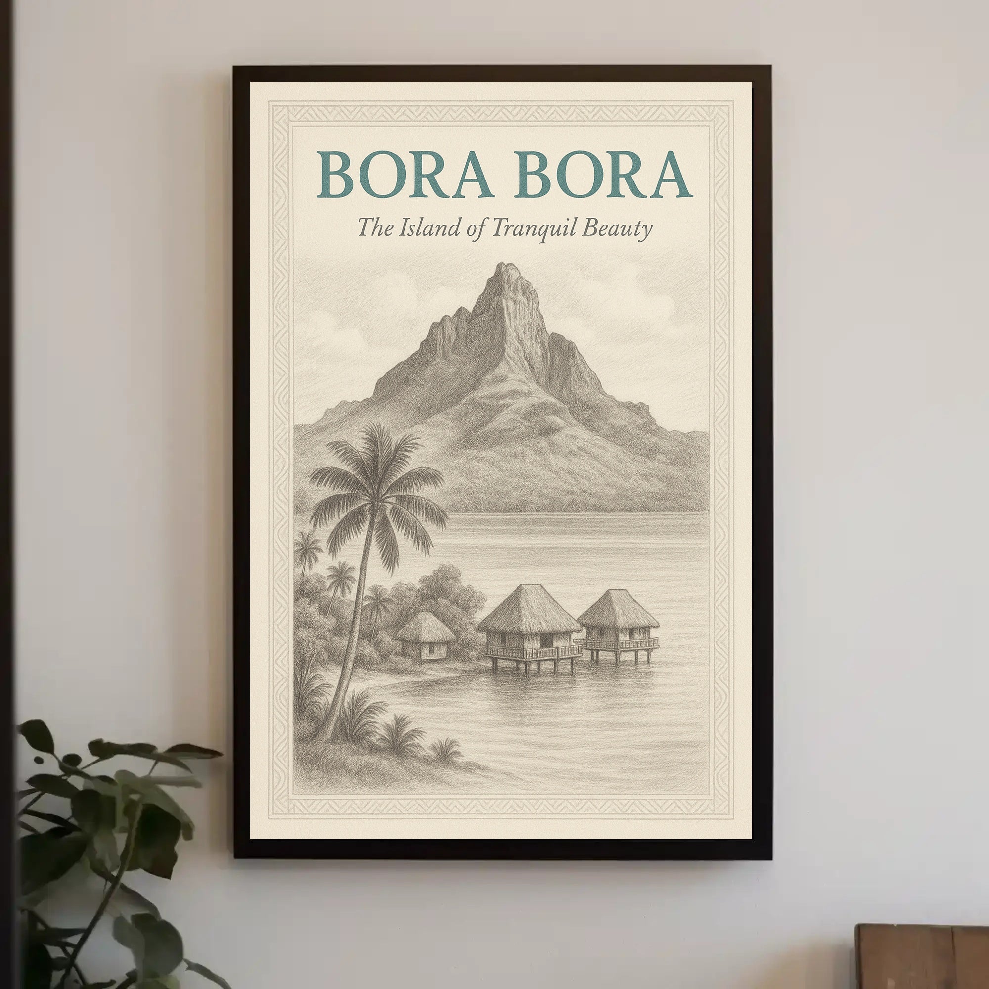 Bora Bora Vintage Travel Poster PosterGoat
