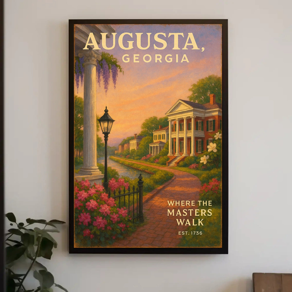 Augusta, Georgia Where the Masters Walk Poster