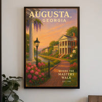 Augusta, Georgia Where the Masters Walk Poster