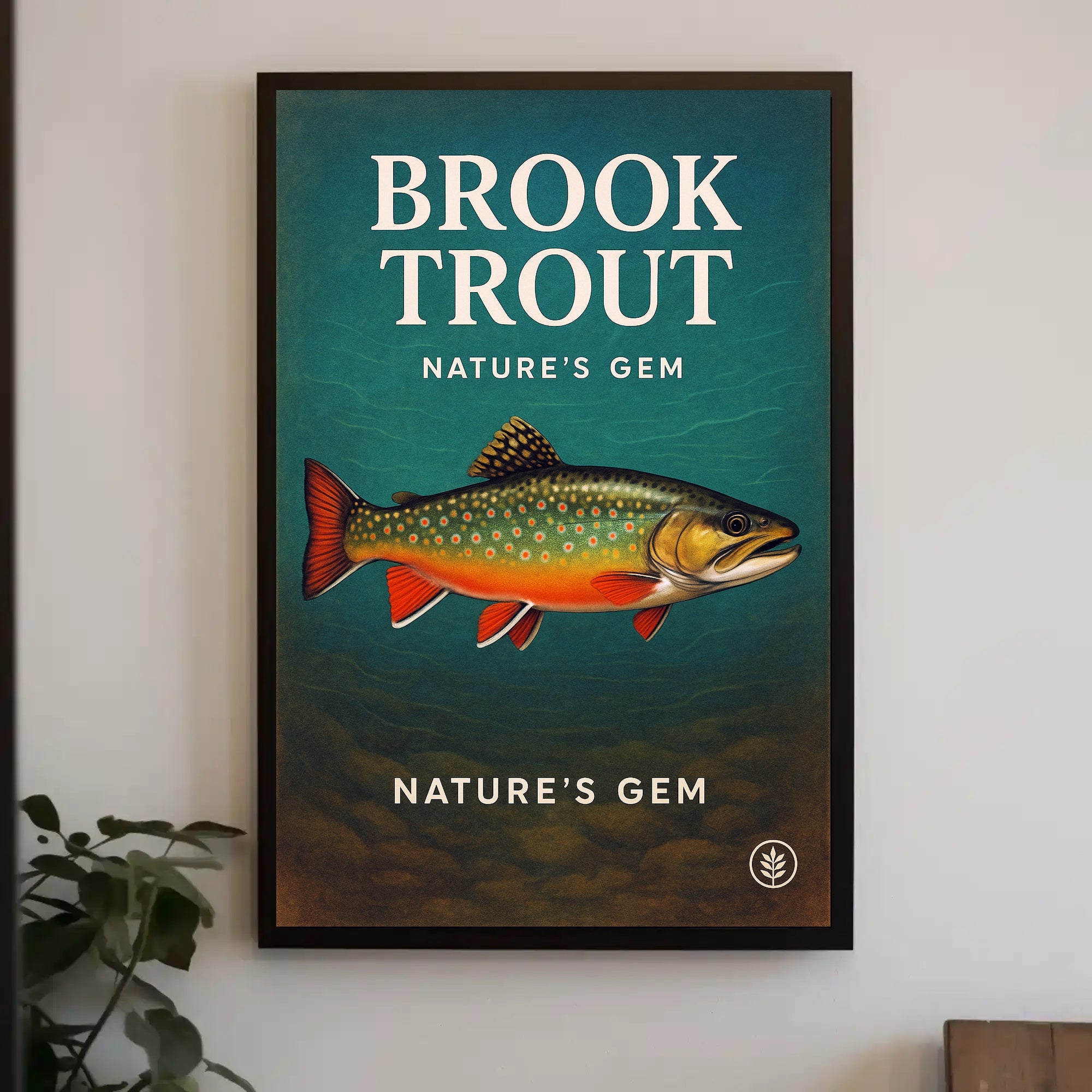 Nature's Gem Brook Trout Poster PosterGoat