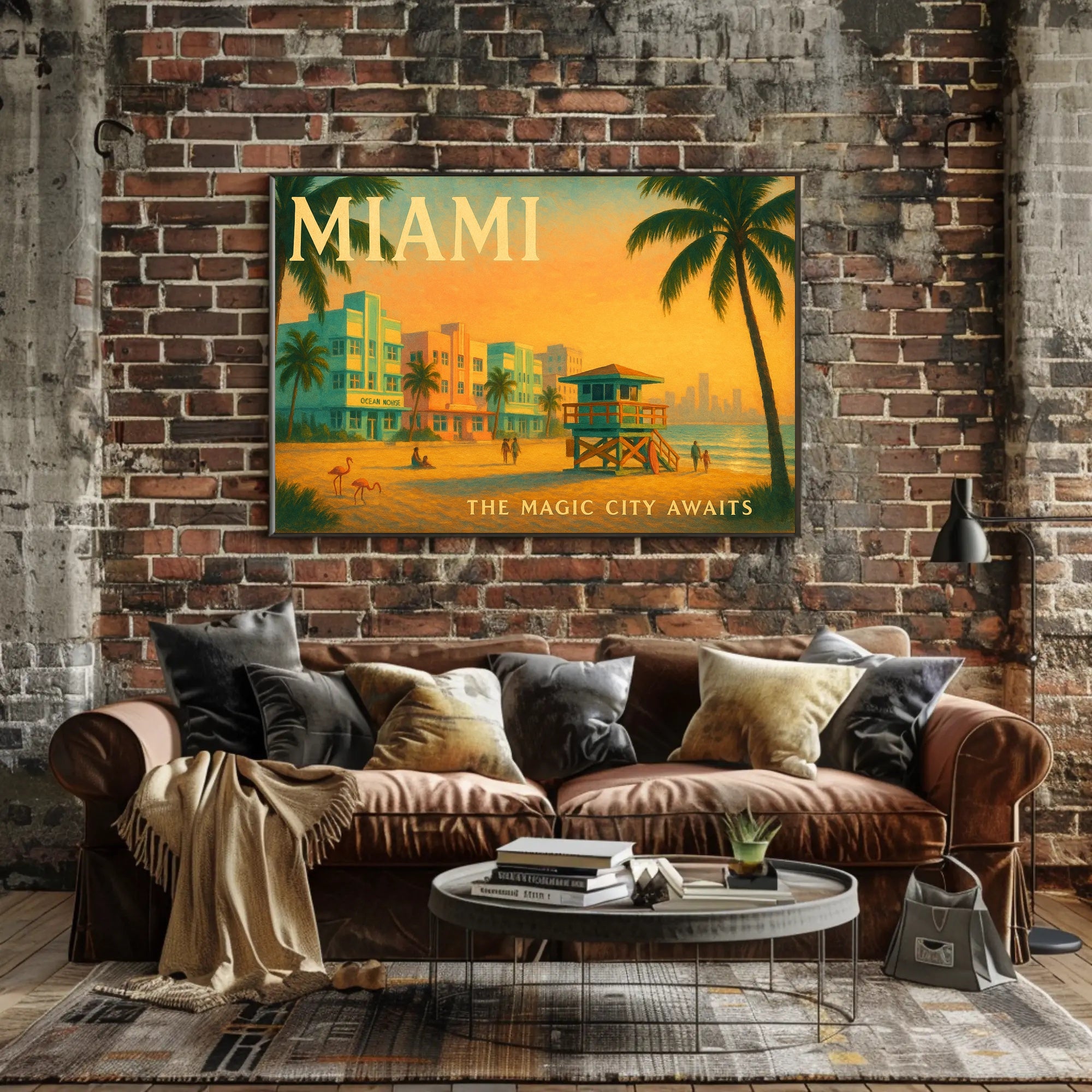 Miami Travel Poster Art Print The Magic City