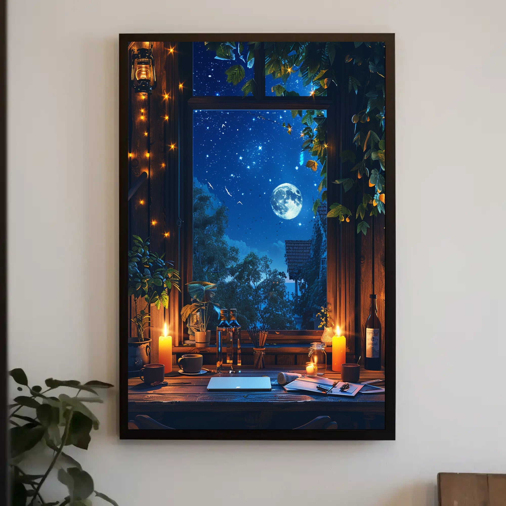 Mystical Tribal Fantasy Art Poster: Intense Colors PosterGoat