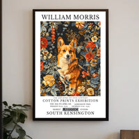 Elegantly Crafted Corgi Design: Abstract or Artistic Poster
