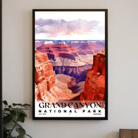 Grand Canyon Watercolor Wall Art Poster