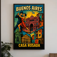 Buenos Aires Casa Rosada Wall Art Print PosterGoat