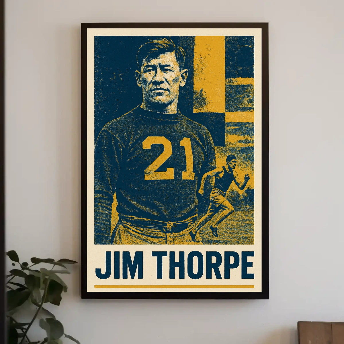 Jim Thorpe Legendary Athlete Poster