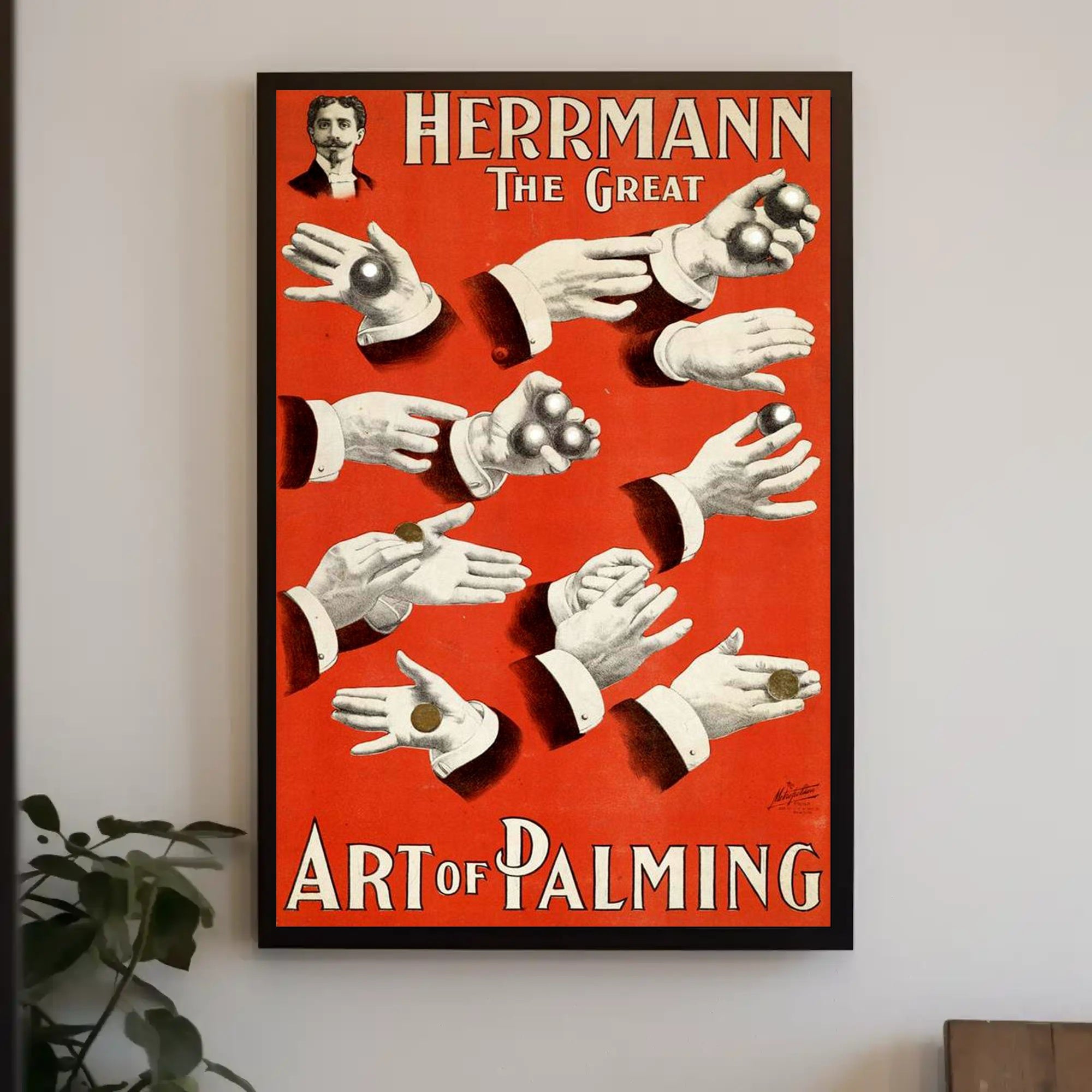 Herrmann the Great Magic Show Vintage Poster - Cultural or Heritage Poster
