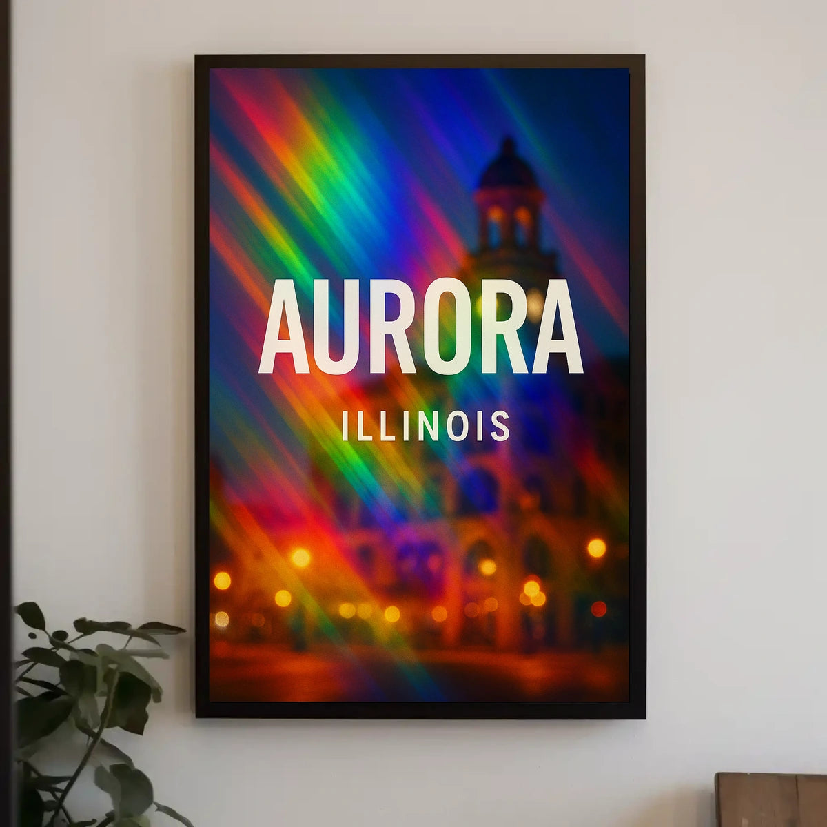 Aurora Illinois Scenic Wanderlust Photography Poster