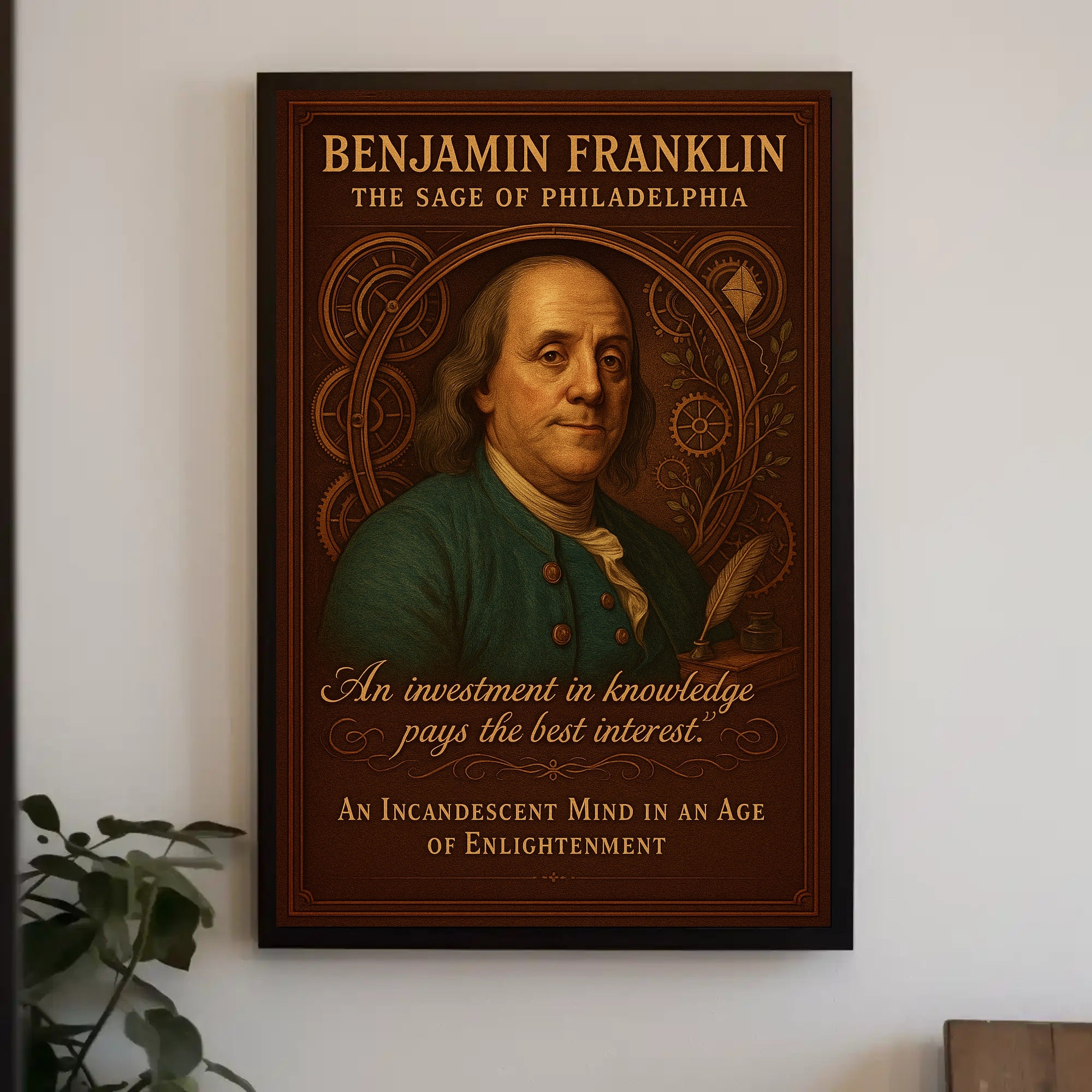 Benjamin Franklin The Sage of Philadelphia Poster PosterGoat