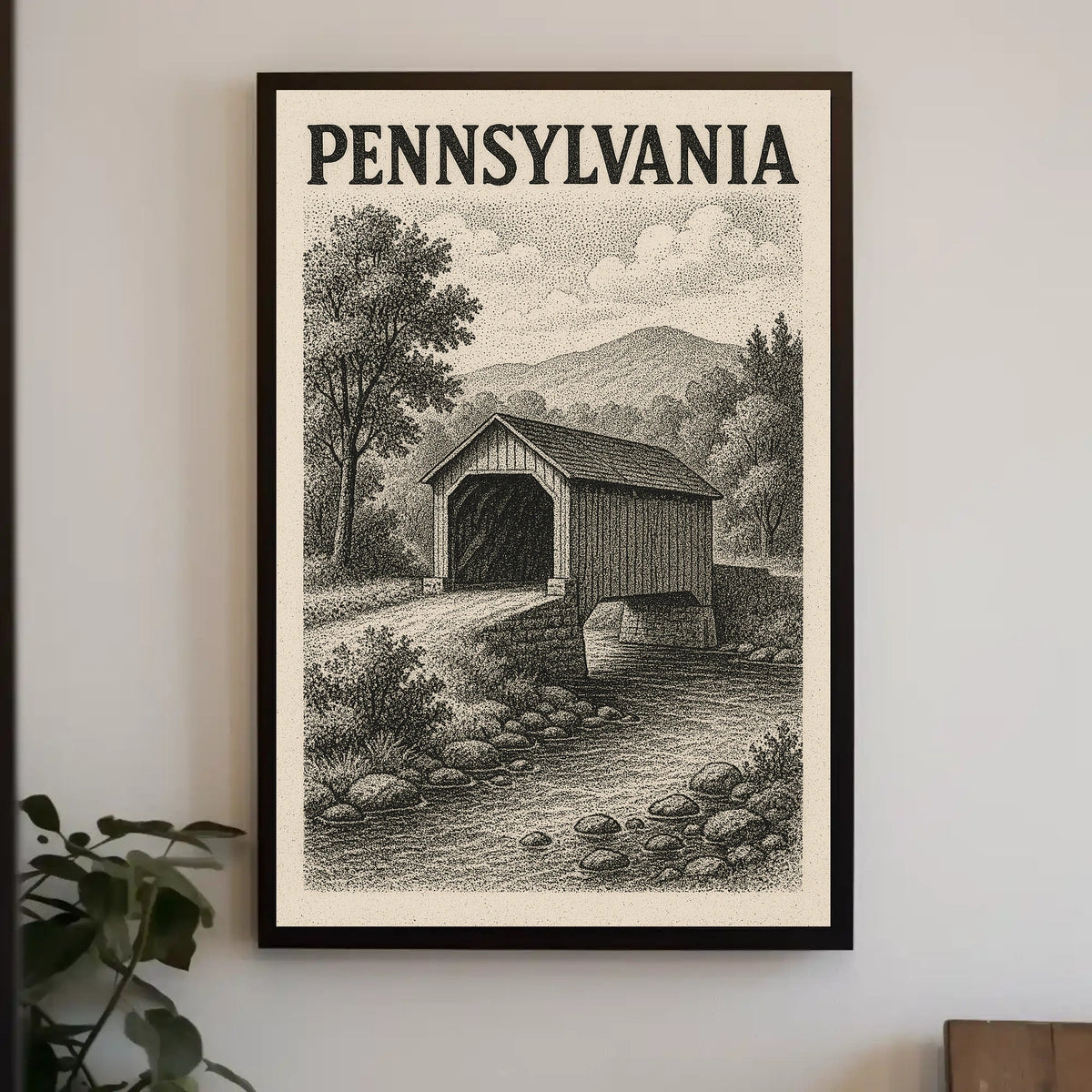 Pennsylvania Covered Bridge Poster