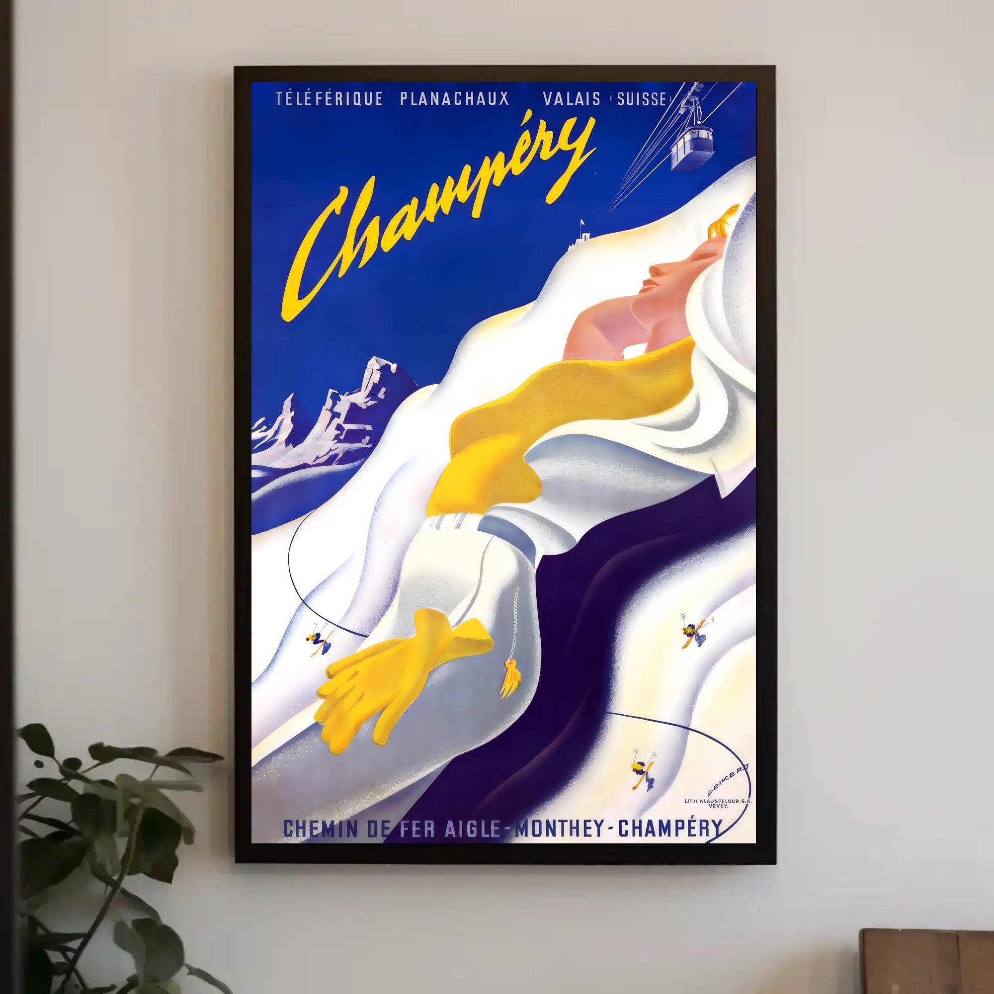 Champéry Adventure Vintage Travel Art Poster PosterGoat