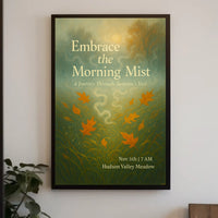 Embrace the Morning Mist Poster