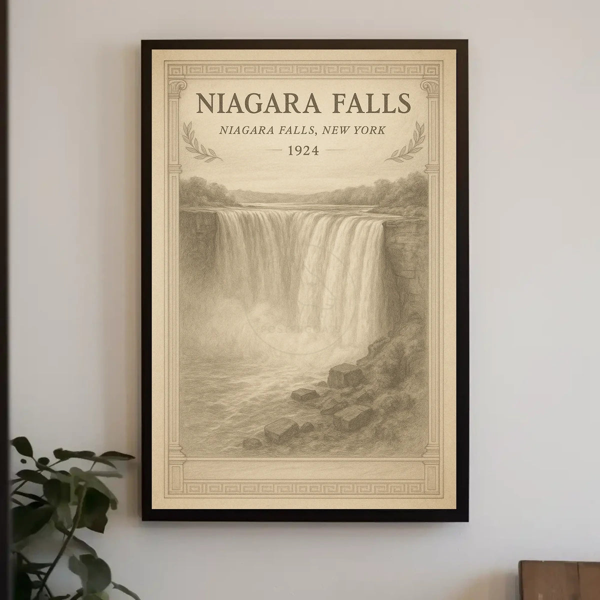 Vintage Niagara Falls 1924 Travel Poster