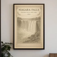 Vintage Niagara Falls 1924 Travel Poster