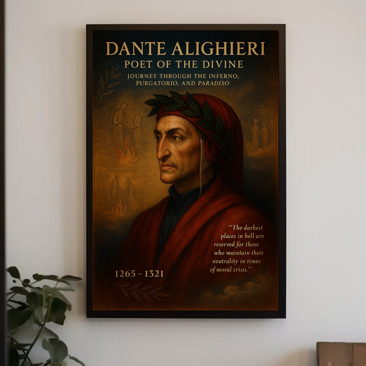 Dante Alighieri Poet of the Divine Poster