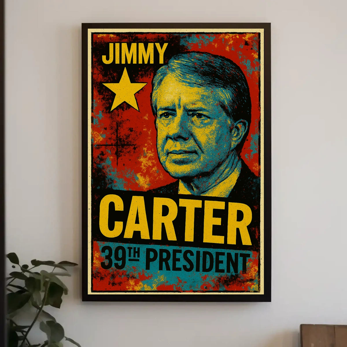Jimmy Carter 39th President of the United States Graffiti Pop Art Poster