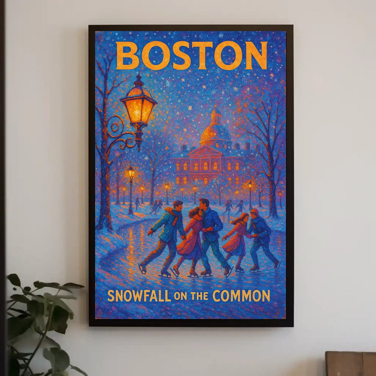 Snowfall On The Common Poster