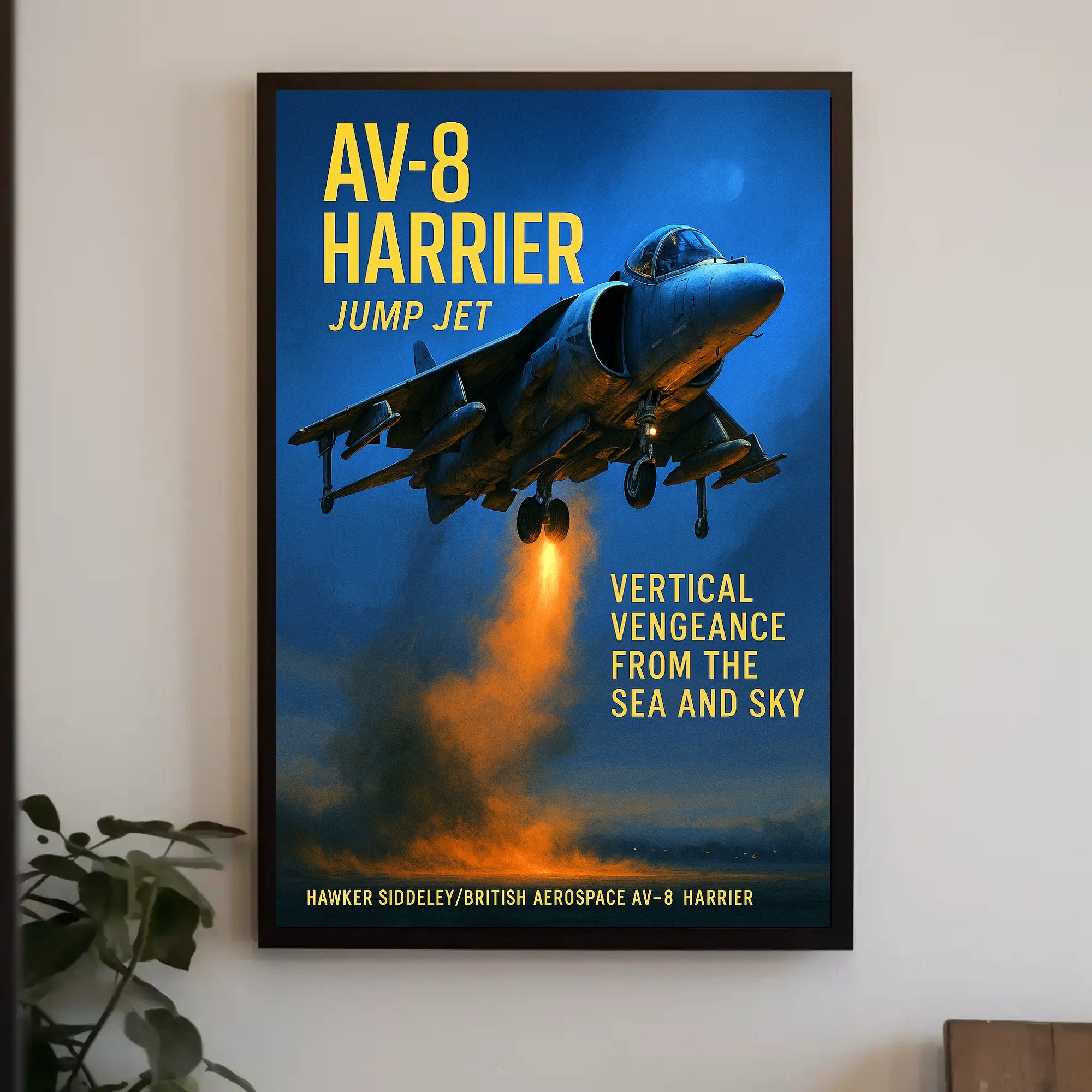AV-8 Harrier Jump Jet Poster